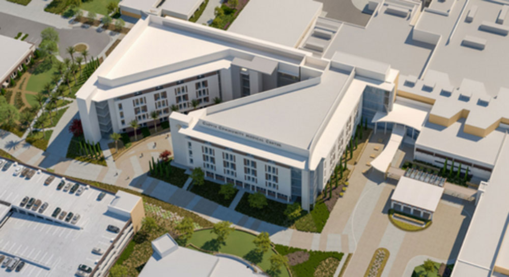 Rendering of Clovis Community Medical Center's expansion