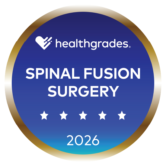 Healthgrades® Five-Star Recipient for Spinal Fusion Surgery in 2022 & 2026