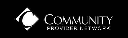 Community Provider Network | Horizontal Logo - White