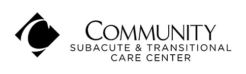 Community Subacute & Transitional Care Center | Horizontal Logo - Black