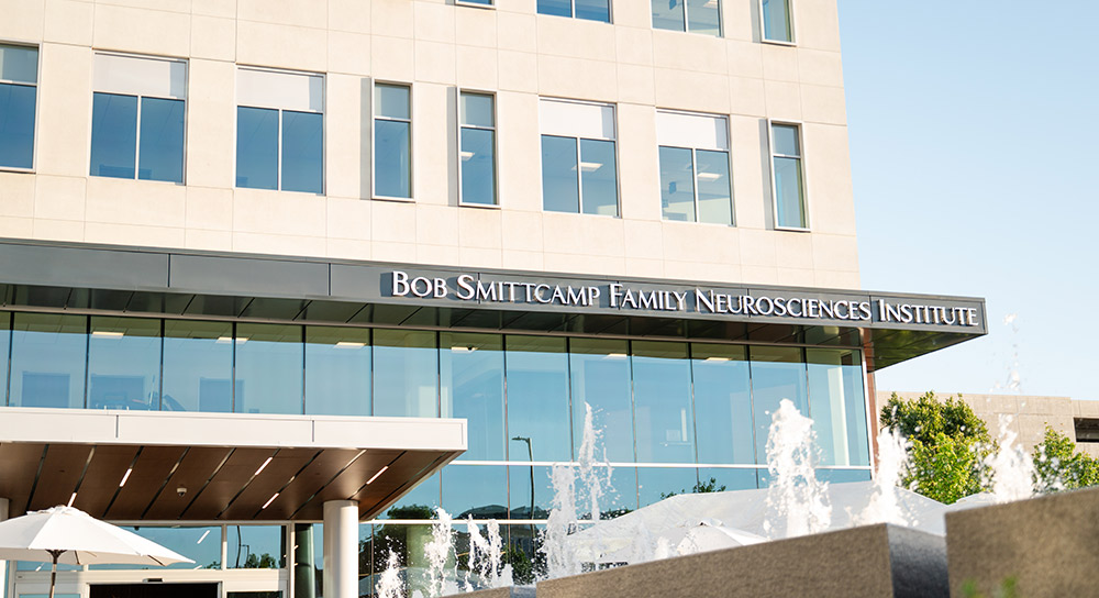 Exterior of Bob Smittcamp Family Neurosciences Institute