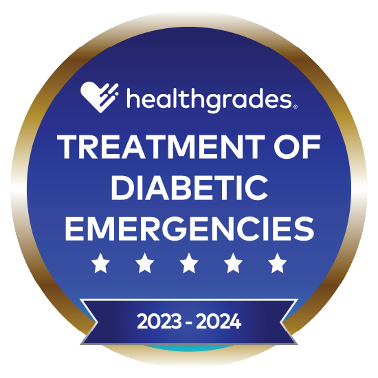 Healthgrades® Five-Star Recipient for Treatment of Diabetic Emergencies in 2023-2024