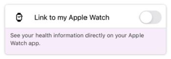 MyChart Link to My Apple Watch