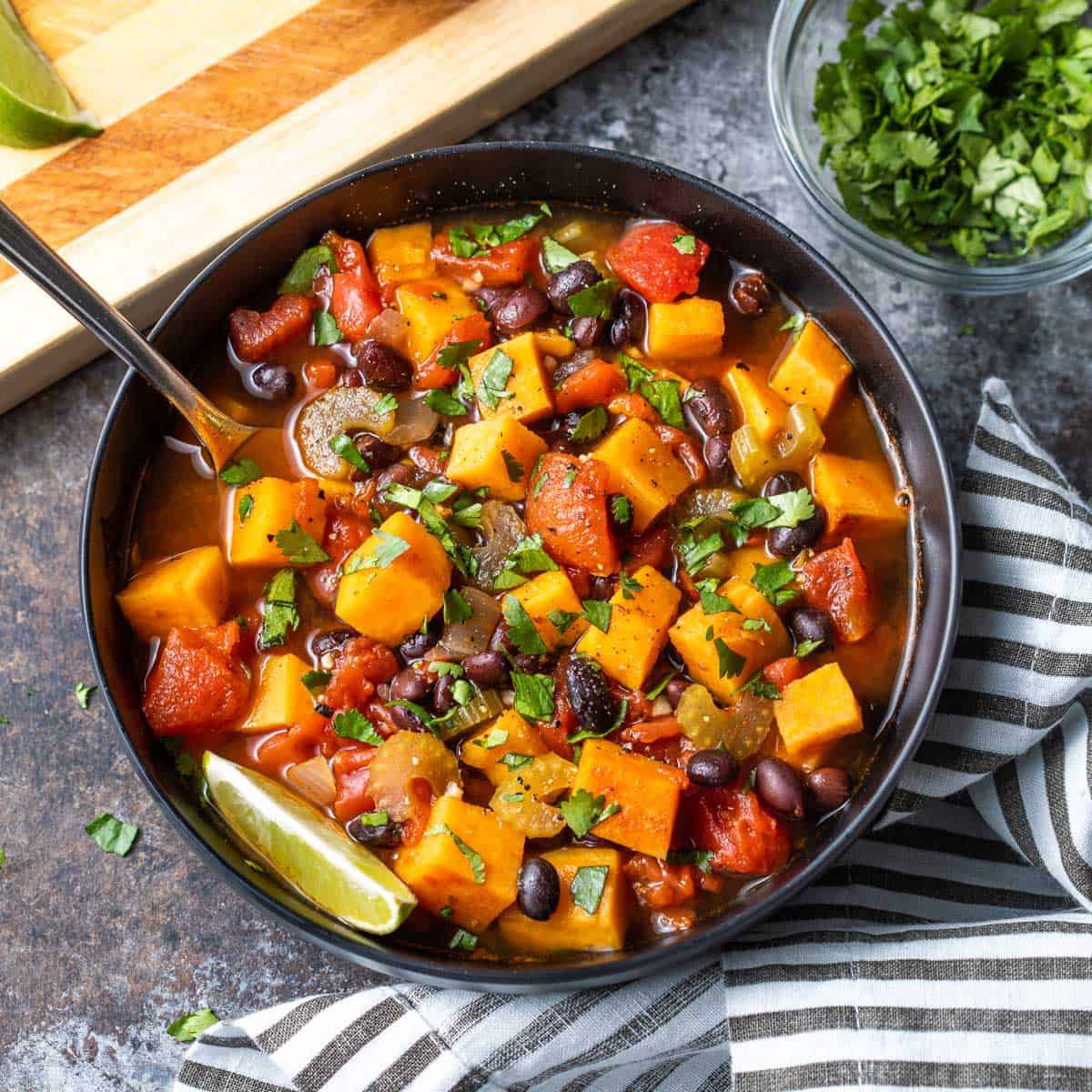 Sweet Potato and Black Bean Chili