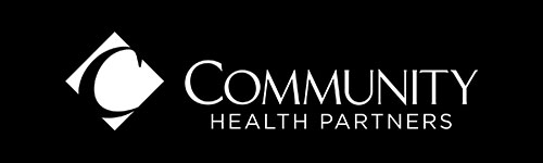 Community Health Partners | Horizontal Logo - White