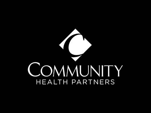 Community Health Partners | Standard Logo - White